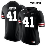 Youth NCAA Ohio State Buckeyes Hayden Jester #41 College Stitched Authentic Nike White Number Black Football Jersey MH20O35OZ